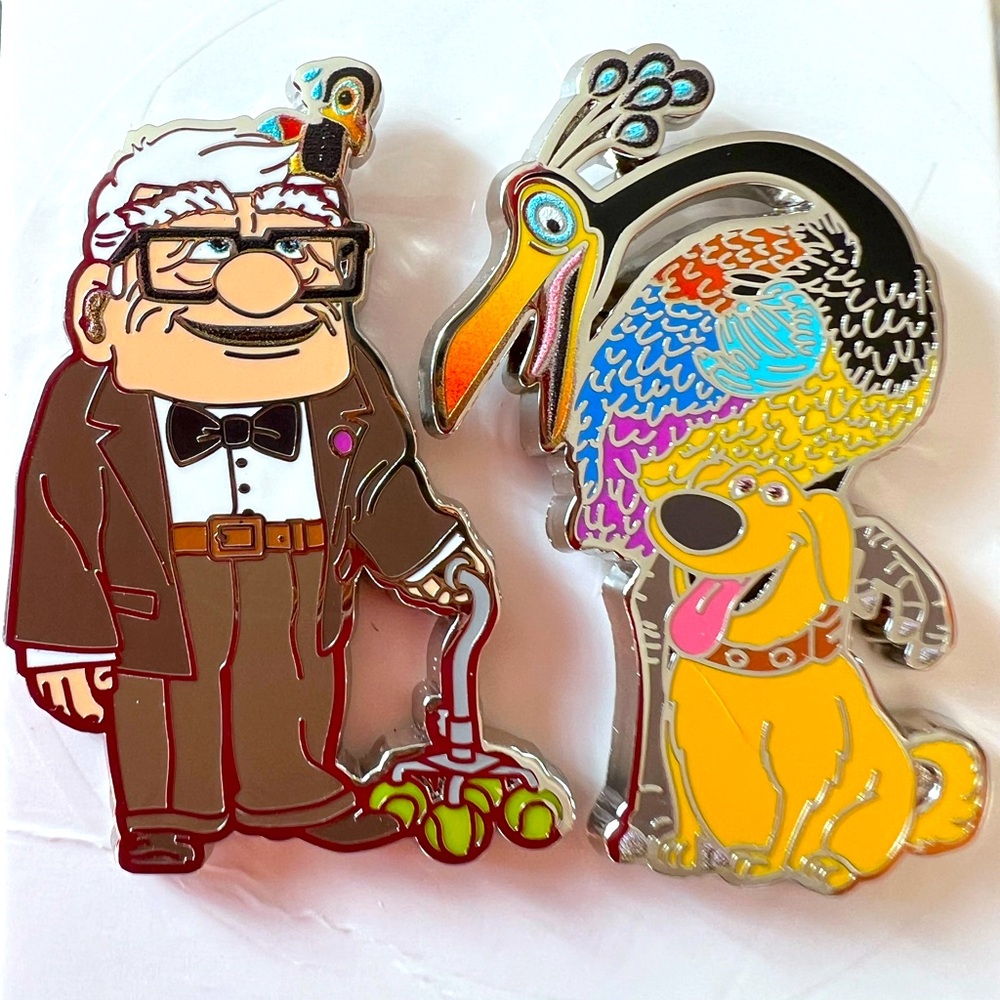 Up Carl, Dug, and Kevin Disney Pixar 2 Pin Set Unisex